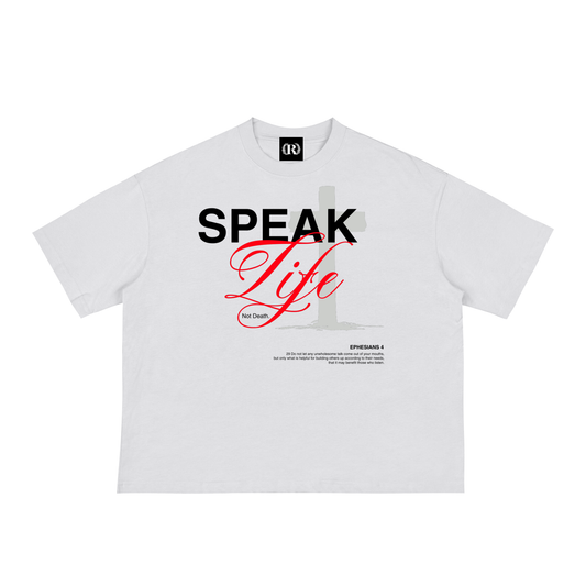 "Speak Life Not Death" Loose Boxy Tee
